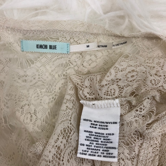 Urban Outfitters Kimchi Blue Natural Lace Top - Picture 6 of 6